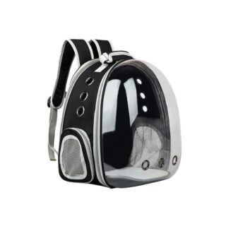 Sac à dos voyage extensible pour animaux - Noir - Chien Chat